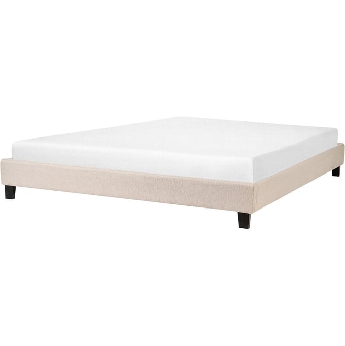 ROANNE - Tweepersoonsbed - Donkerhout - 180 x 200 cm - Polyester