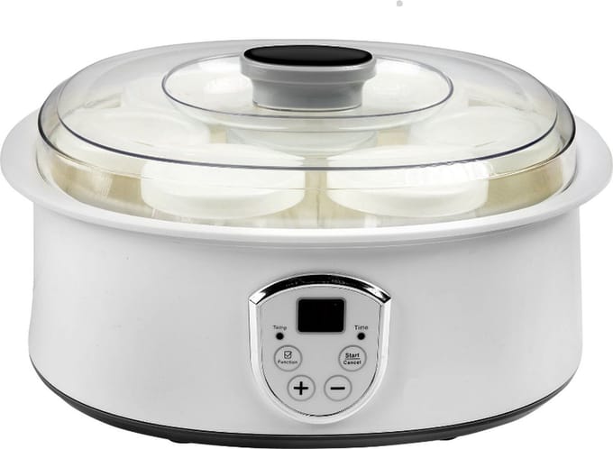 Yoghurtmaker 1.3 liter met 7 potten - joghurtmaker - yoghurtmaker met thermostaat