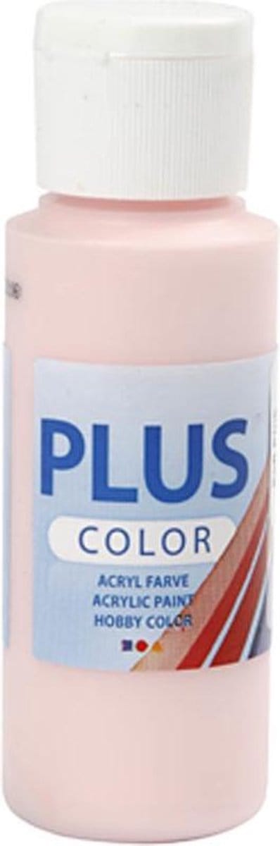 Plus Color Acrylverf, soft pink, 60 ml/ 1 fles