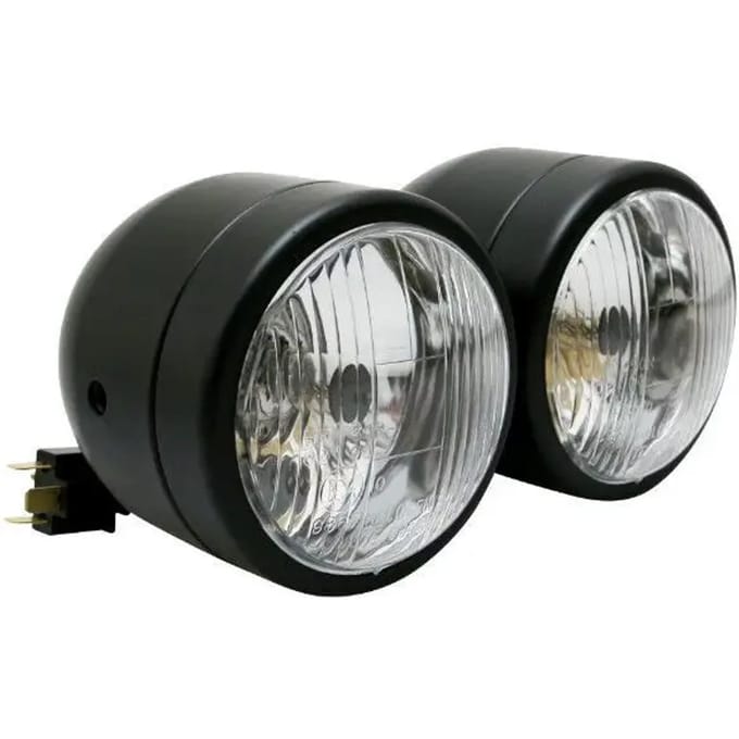 Motorfiets koplamp h4 + positielicht Avoc Homologue CE