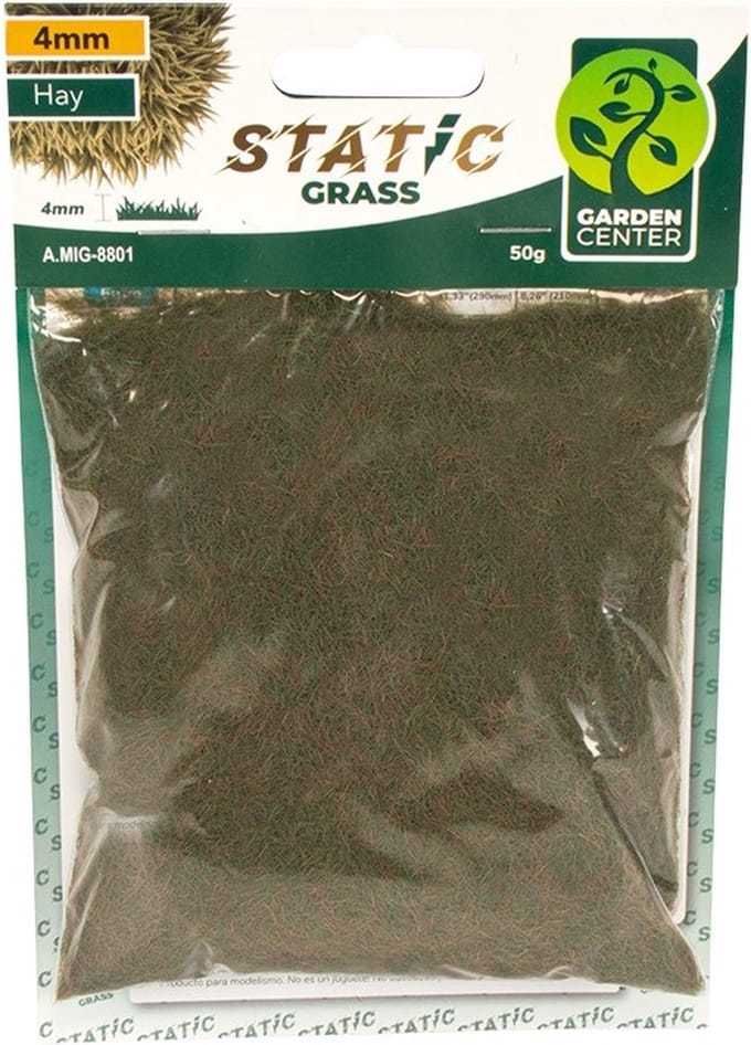 AMMO by Mig Jimenez Modelbouwdecoratie - MIG 8802 Static Grass - Hay - 6mm - 50gr. Kunstgroen