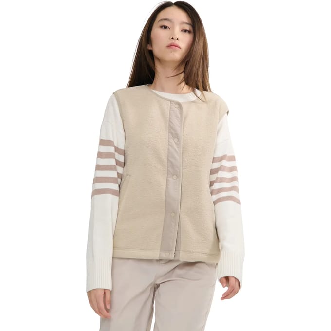 Lichte dames sherpa mouwloze vest Aigle