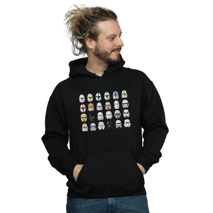 Star Wars Heren Trooper Helmen Hoodie (Zwart)