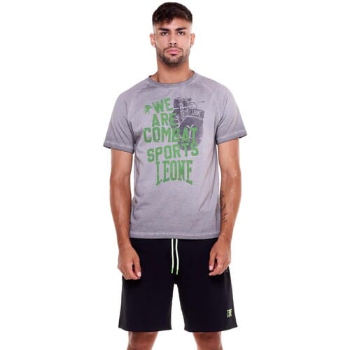 T-shirt Korte Mouw Leone 1947 Man Short Sleeves Indigo