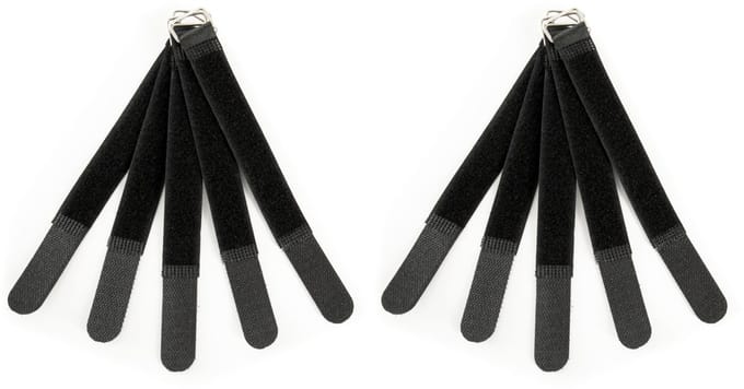 MUSIC STORE Kabel klitteband zwart 20 cm - Kabelbinding