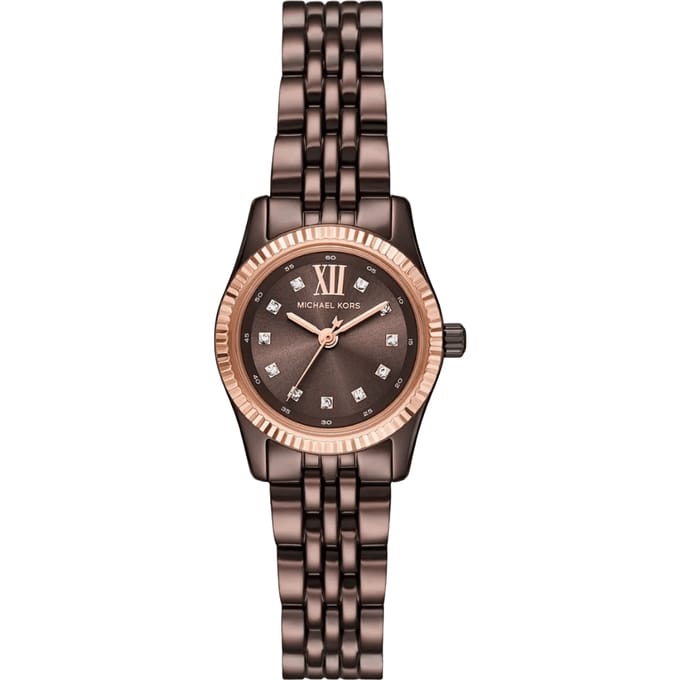 Michael Kors MK4844 Lexington dameshorloge met bruine wijzerplaat
