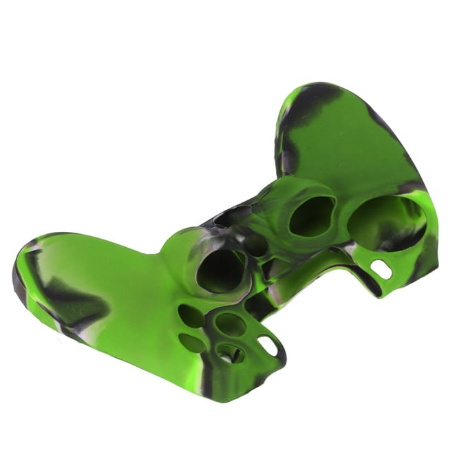 Étui en Silicone Antidérapant Housse de Protection avec 1 Paire de Grips de Pouce pour Manette PS4