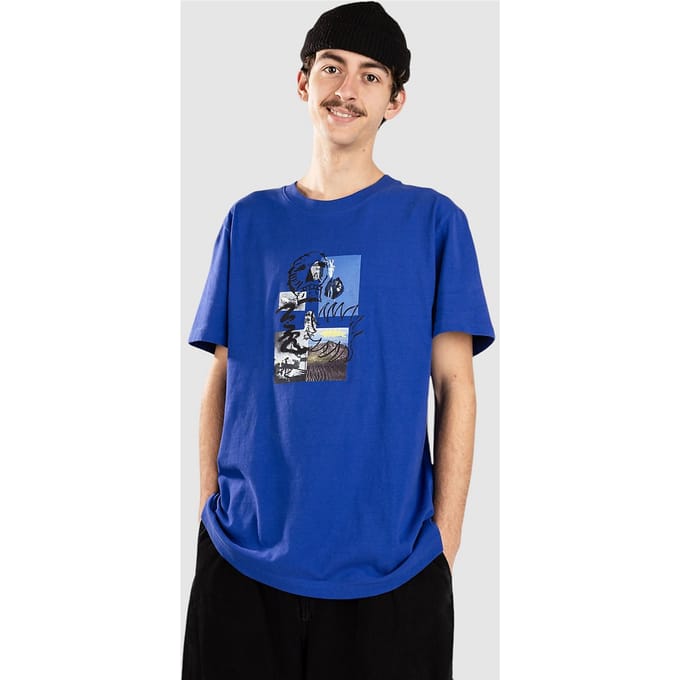 Poetic Collective Skull T-Shirt blauw