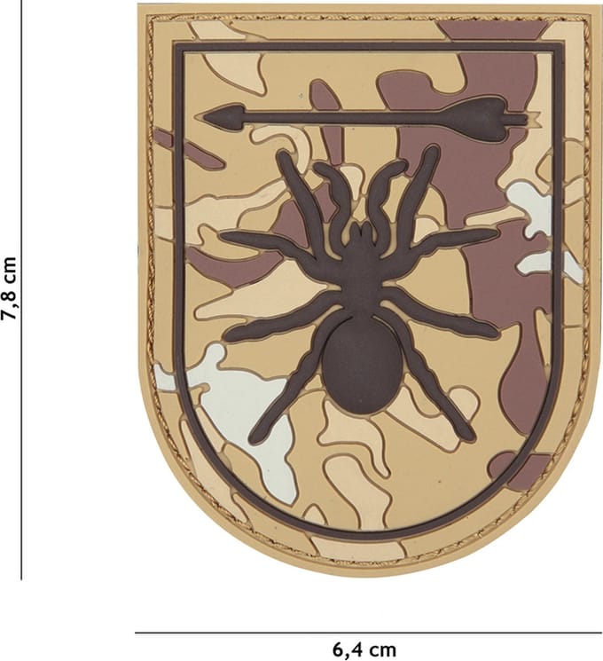 101 Inc Embleem 3D Pvc Special Forces Spin Beige   12078