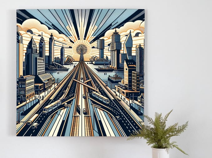 Kunstprint | Wanddecoratie | Dibond | 100 × 100 cm