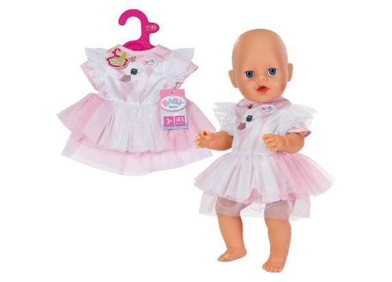 Zapf Creation BABY Born Swan Jurkje 43cm Poppenkleding