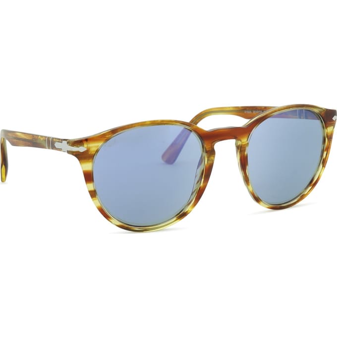 Persol Zonnebril 3152 9043/56 Bruin Gestreept Geel Blauw Anti-Glare