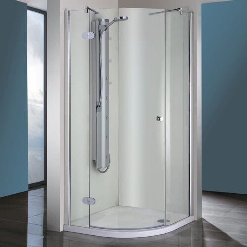 Steinkamp Living round shower 3-piece 90 x 100 cm radius 55 cm stop left incl. easypearl HSTR3020L