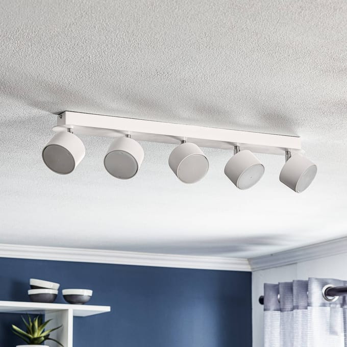 Eko-Light Plafondspot Cloudy 5-lamps wit