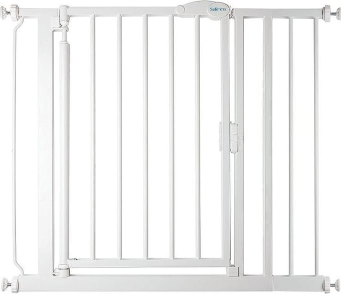 Safetots Self Closing Klemhek, Traphekje, 89,4cm - 96,4cm, Wit