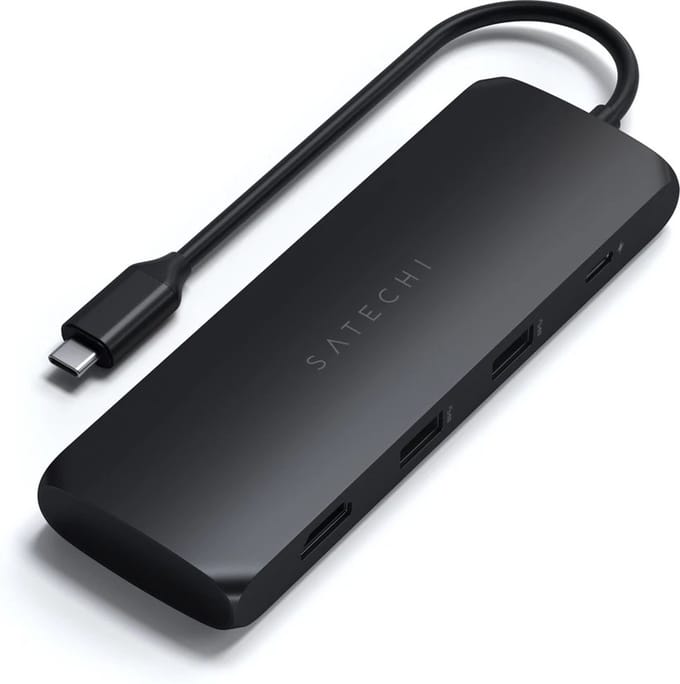 Satechi USB-C Hybrid Multiport Adapter met SSD slot -Black