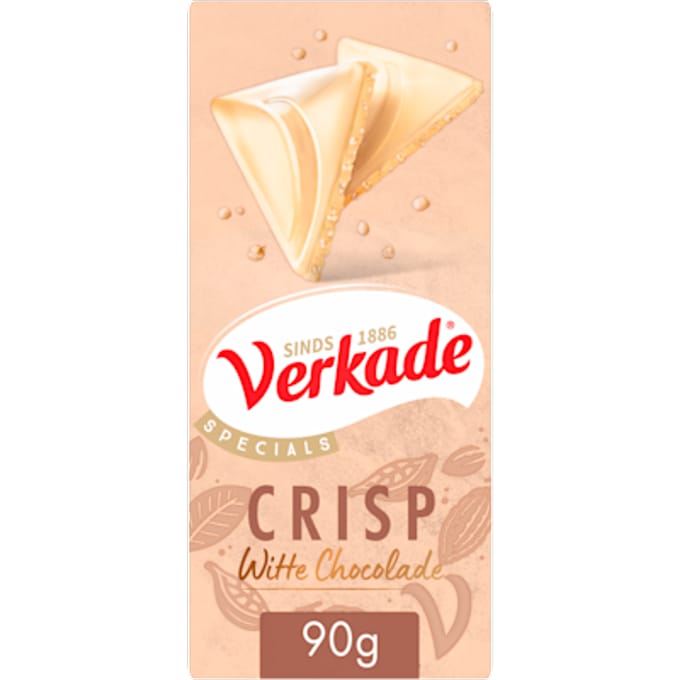Wit crisp chocoladereep