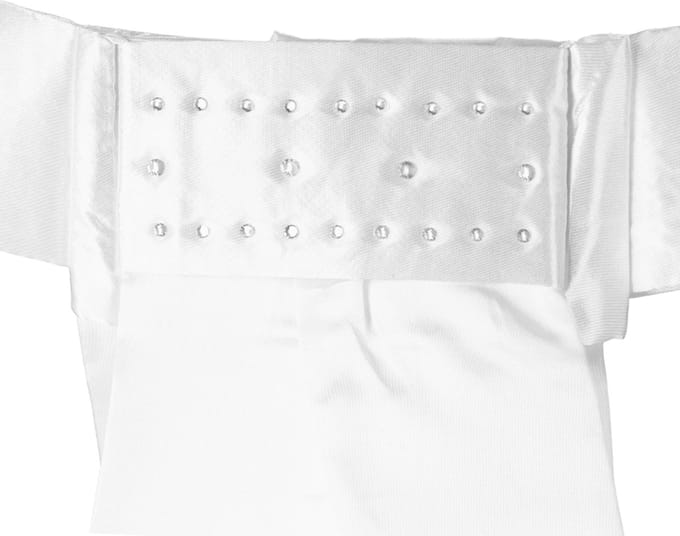 Quur Plastron Quur Qelegance Wit-zilver