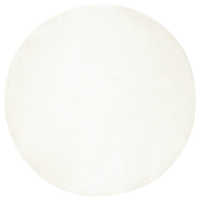 vidaXL - Antislip - vloerkleed - van - imitatie - konijnenbont - OLITE - Ø - 80 - cm
