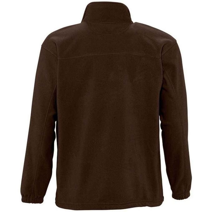 SOLS Volwassen uniseks fleecejack North (Donkere chocolade)