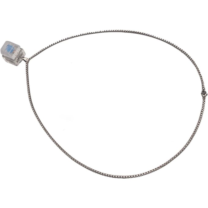 Stressverlichtingsketting LED Draagbaar Hars Modieus Angstketting voor Vrouwen Mannen gray