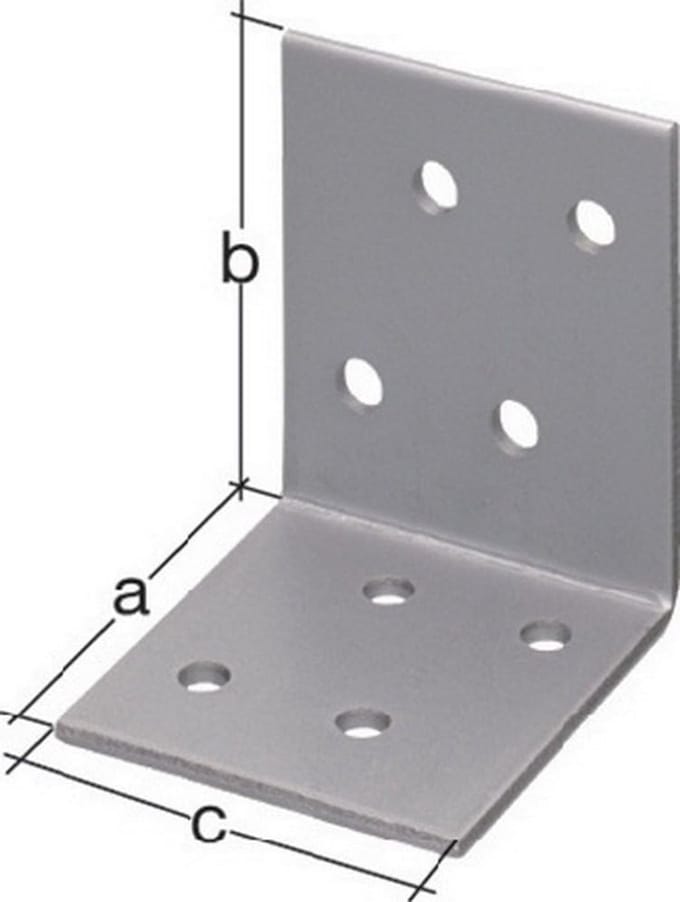 Verzinkte Hoekverbinder voor Houtconstructies - 40x40x40 mm
