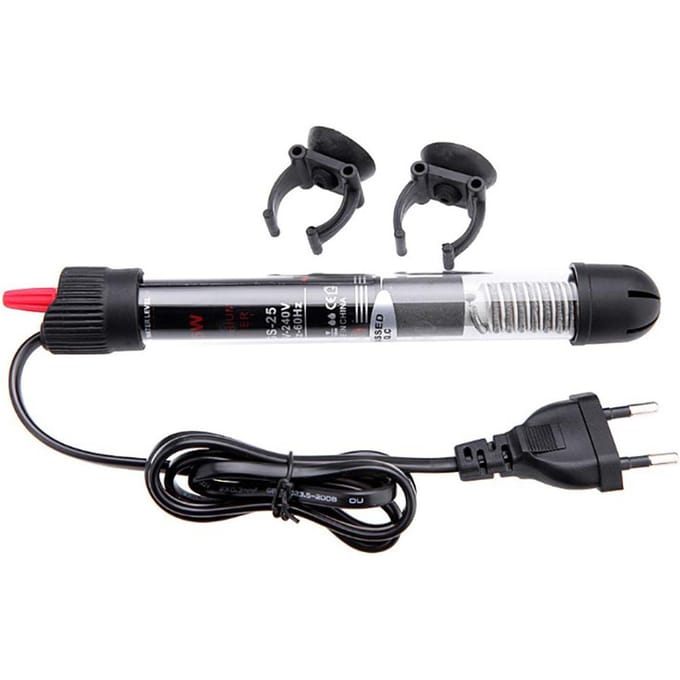 50W Aquariumverwarmer Vissenkom Waterverwarmer Automatische Constante Temperatuur voor Zoetwater Zoutwater zwart
