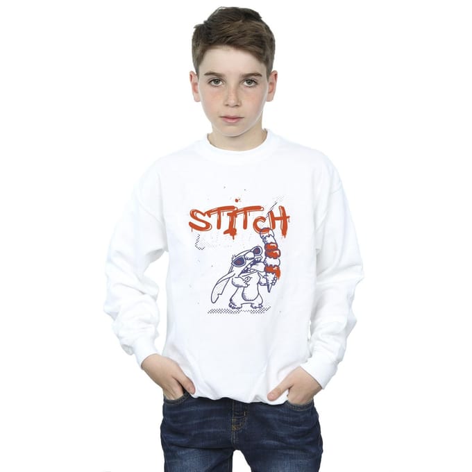 Disney Jongens Lilo & Stitch Ice Creams Sweatshirt (Wit)