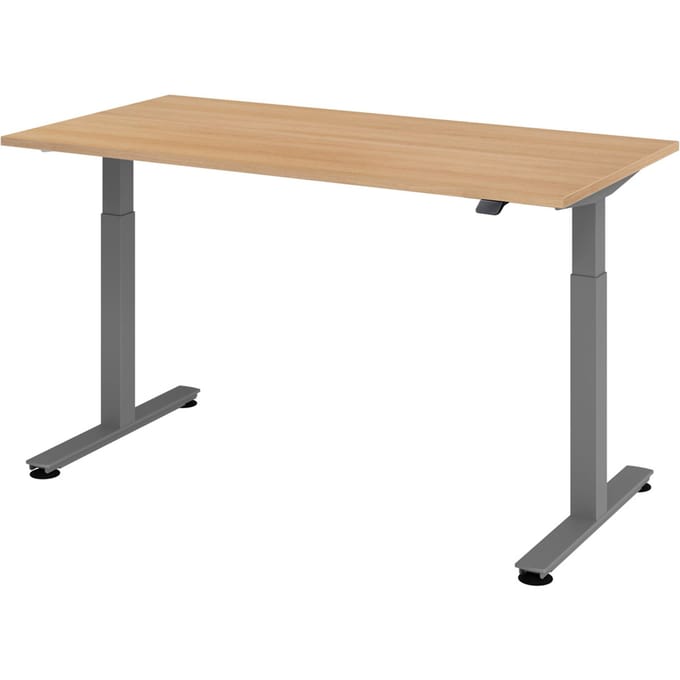XMST 16 G | Bureau - 160 x 80 Eiken Tafelhoogte I Elektrisch in hoogte verstelbaar
