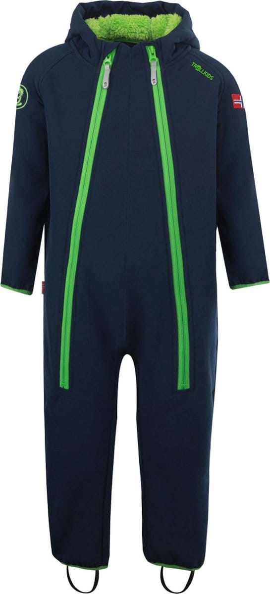 Trollkids Nordkapp Skipak - Maat 98  - Unisex - navy/ groen