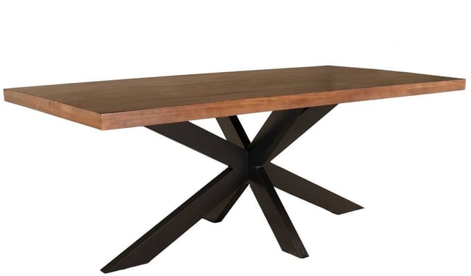 Eettafel langwerpig mangohout 200cm John langwerpige tafel duurzaam mango eetkamertafel