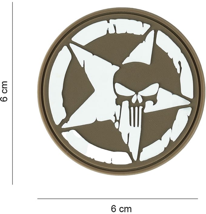 Embleem 3D PVC Punisher allied star coyote #17079