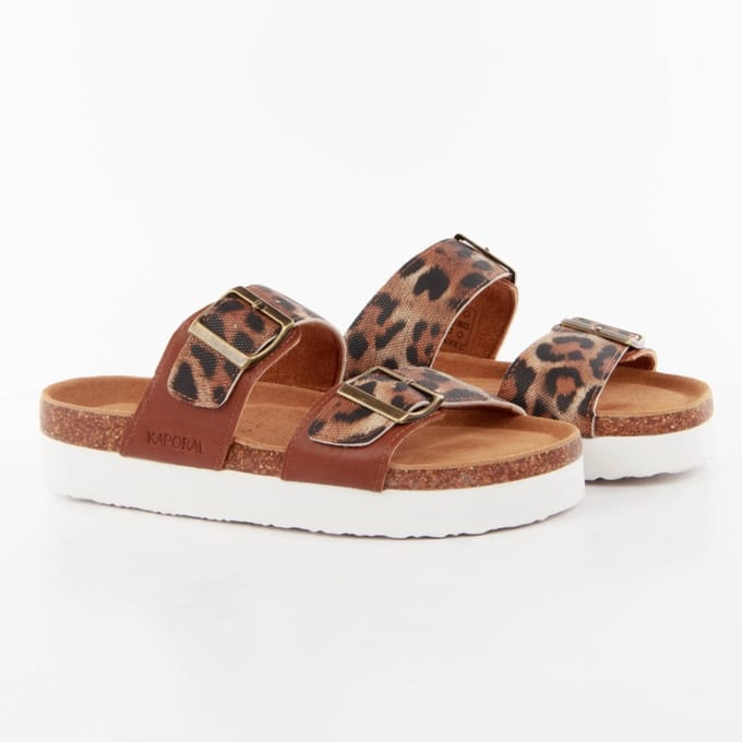 Crocs Kaporal met luipaardprint voor dames
