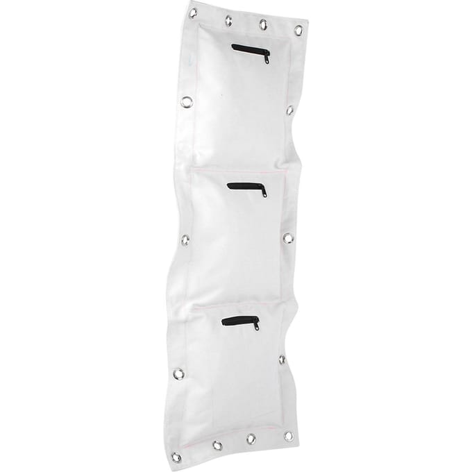 Wing Chun Wand Canvas Stoten Lege Zandzak Doelwit met Rits voor Boksen Muay Thai SandaS 3 Bottles Per Shelf white