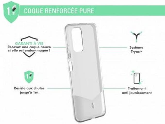 Force Case, Hoesje geschikt voor Xiaomi Redmi 9T - PURE Versterkt, Transparant
