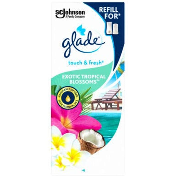 Glade Touch & Fresh Exotic Tropical Blossoms Luchtverfrisser Navulling - 10 ml