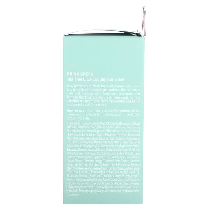 Bringgreen, Tea Tree Cica Cooling Sun Stick, SPF 50+ PA++++, 22g (0.77oz) blue