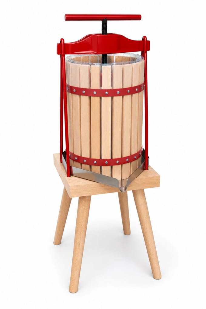 Browin - Handmatige Fruitpers 10L – Voor Sap, Wijn en Likeur
