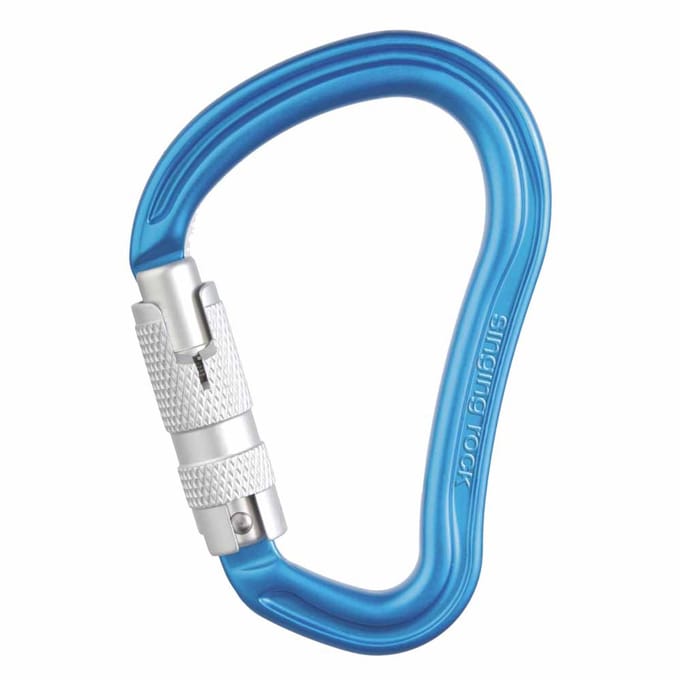 Singing Rock Hector Triple Lock Karabijnhaak Blauw,Zilver