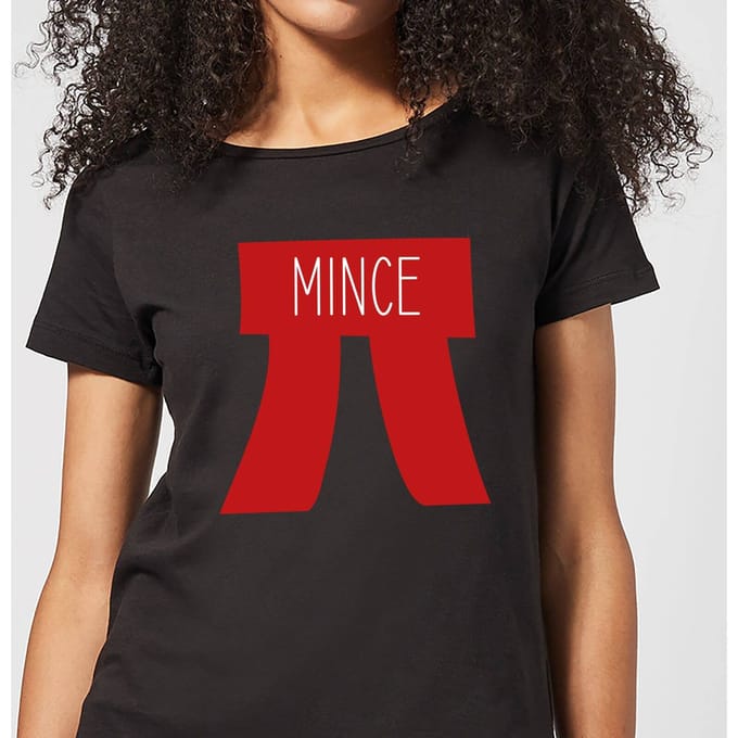 Mince Pi Women's Christmas T-Shirt - Black - 3XL