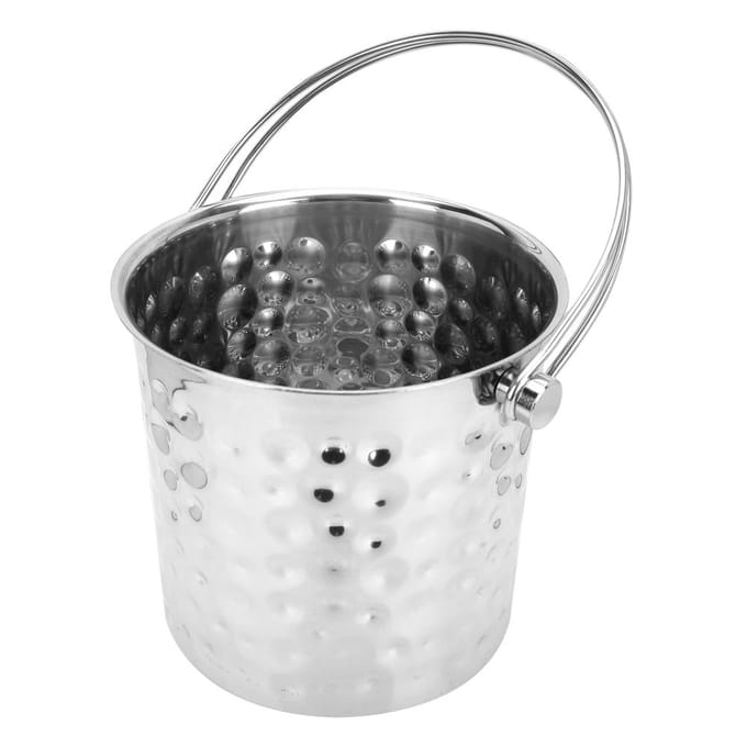 1L Roestvrijstalen IJsemmer Container Draagbare Champagnekoeler met Filter Huisbar Benodigdheden white