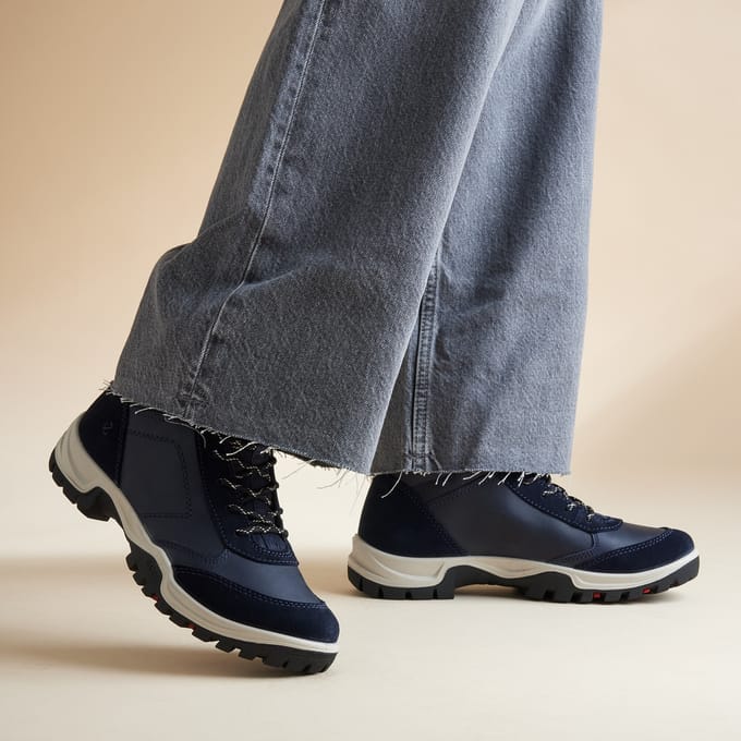 Ecco Xpedition III Veterschoenen blauw Leer - Maat 41