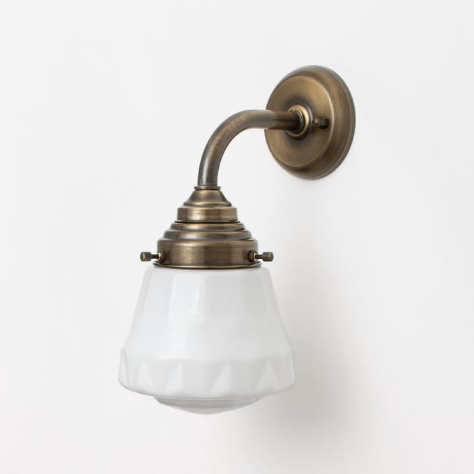 Wandlamp Bold Curve Brons - Art Deco Trade