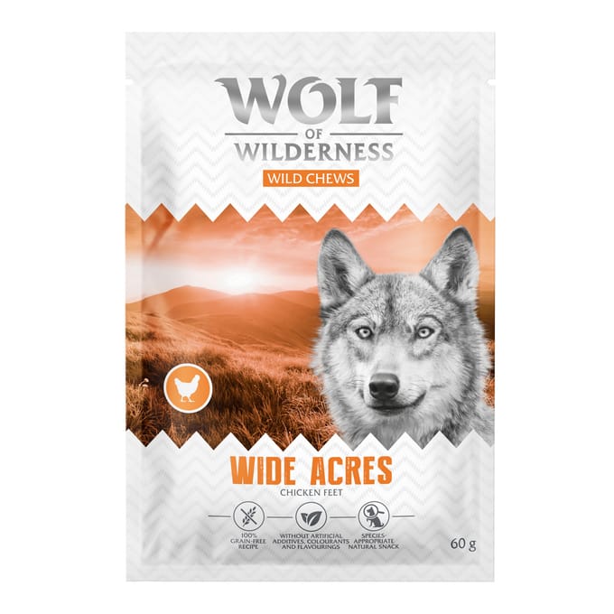 60g Wolf of wilderness kippenpootjes hondensnacks