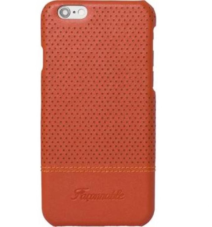 Façonnable, Hoesje geschikt voor iPhone 6 / 6S - Micro-geperforeerd & Elegant, Oranje