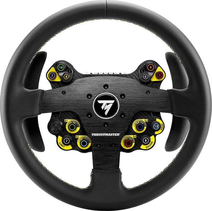 Thrustmaster Evo Racing 32R Leather Addon - Racestuur addon - PS5/PS4/PC/Xbox Series - HUB met verwijderbaar stuur en schakelflippers