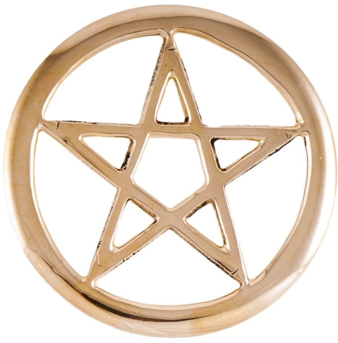 Pentagram Messing klein