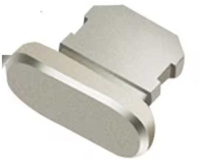 Dustplug geschikt voor iPhone - Stofplug - Dust plug - Dus plugje - Iphoneplug - Stofvrij - 1 stuk - Zilverkleurig - Lightning - CHPN