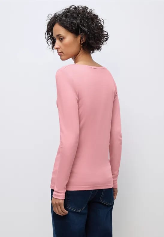 Basic shirt met lange mouwen