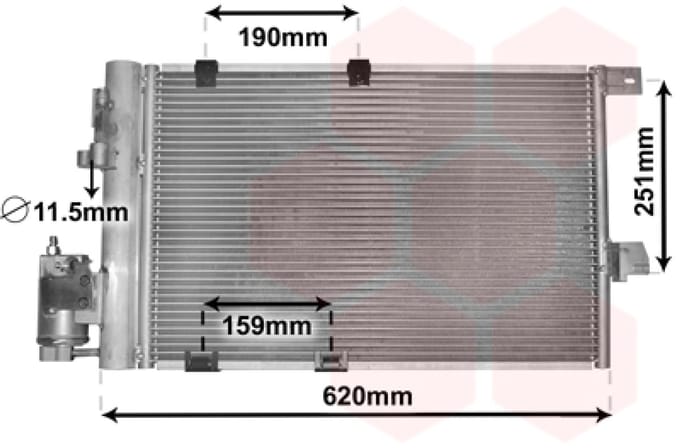 Van Wezel - LUCHTCONDENSATOR VOOR OPEL ASTRA G 1998-2004 09118897